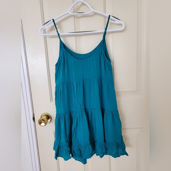 Talula Aritzia Teal Baby Doll Dress - Picture 2 of 2